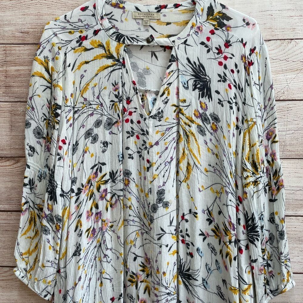 POLAGRAM FLORAL MINI DRESS IN CREAM - Picture 2 of 6